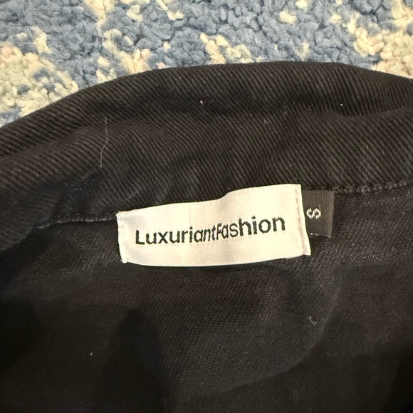 Studded Black and Tan Women's Jacket - Picture 3 of 3